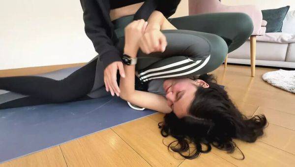 Amateur Latina Lesbians Wrestling in Lingerie - Fetish Fight & Orgasms - veryfreeporn.com - Colombia on freevids.org