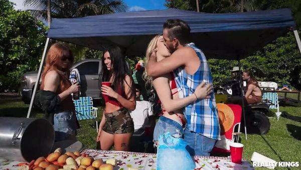 Reality Kings Party In The Bush: Teen Threesome with Big Tits and Huge Cock - porntry.com on freevids.org