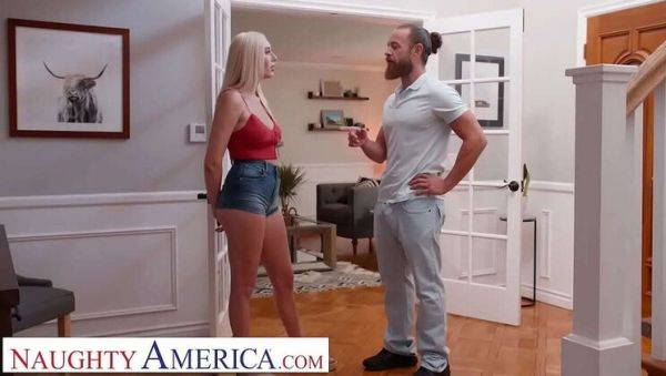 Blonde Sorority Babe Kay Lovely Fucks Neighbor in Lingerie - Big Tits & Stockings - xxxfiles.com - Usa on freevids.org