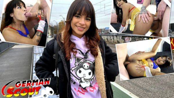 Petite Latina Michy Perez Takes Big Dick Anal in German Scout Casting - xxxfiles.com - Germany on freevids.org