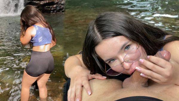 Maracumangoo Outdoor Blowjob and Creampie with Colombian Teen in Nature Adventure - xxxfiles.com - Colombia on freevids.org
