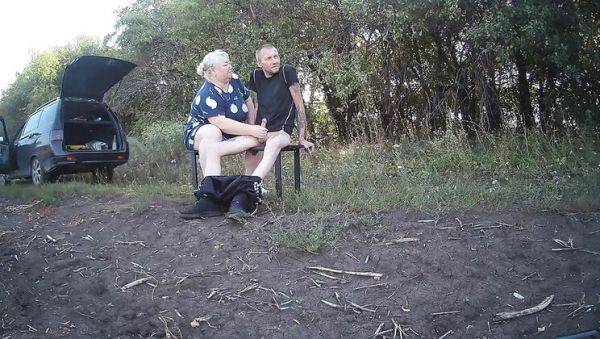 MILF Step Mom Blowjob and Handjob in Park Makes Me Cum Hard - porntry.com - Russia on freevids.org