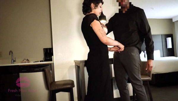 Latina Slut Sucks Black Cock and Swallows Cum - xxxfiles.com - Spain on freevids.org