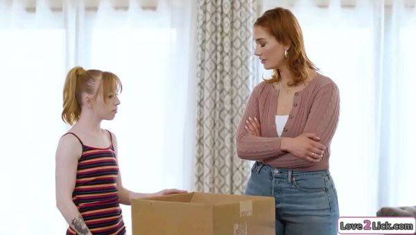 Stepmom and stepdaughter lesbian pussy licking to bond with Siri and Madi Collins - xxxfiles.com on freevids.org