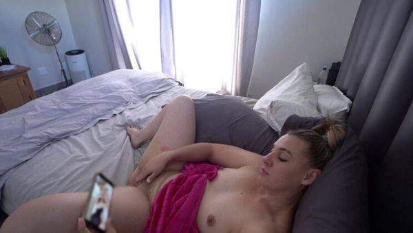 Horny PAWG MILF Stacey Reid Watches Lesbian Porn & Rides Dildo on Teddy - Big Booty Solo Masturbation - xxxfiles.com - South Africa on freevids.org