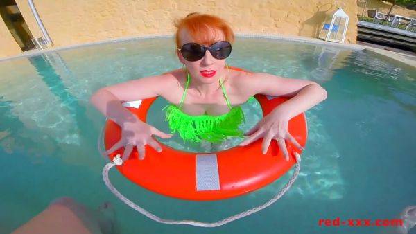 Red Xxx In Sexy Redhead Mature Poolside Blowjob - upornia.com on freevids.org