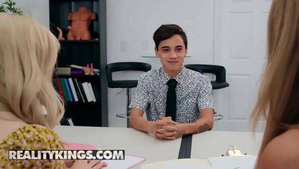 Lexi Lore & Nina Milano Moms Threesome Fuck Teen Step Fantasy with Juan Loco - Big Tits Blowjob Cum Shot - porntry.com on freevids.org