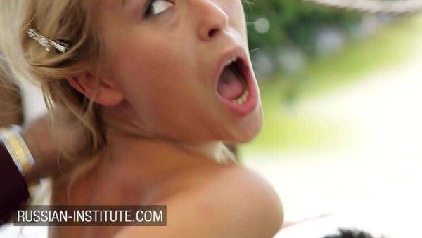 Lola Reve French Blonde Teen Outdoor Threesome Anal DP - porntry.com - Russia - France on freevids.org