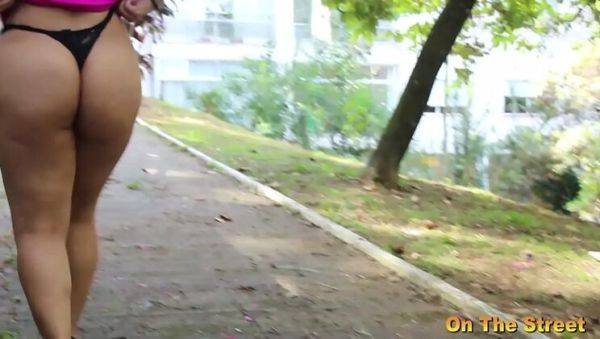 Japanese Fit Fucks Hot Little Fat Latina MILF Gabriela Ramos in Public Square - Full Blowjob Outdoor Sex - xxxfiles.com - Japan on freevids.org