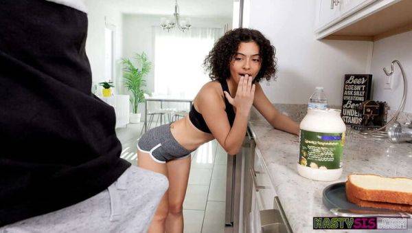 Dani Diaz Nasty Stepsis Blowjob & Fingering with Big Cock Stepbro Rion King - xxxfiles.com on freevids.org