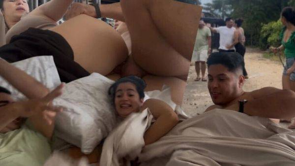 Big Ass MILF Stepmom Shares Bed With Husband's Friend - Hot Blowjob & Creampie Sex - veryfreeporn.com - Colombia on freevids.org