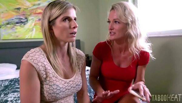 Hot MILF Cory Chase shares stepson's big cock with her friend for wild fuck - xxxfiles.com on freevids.org