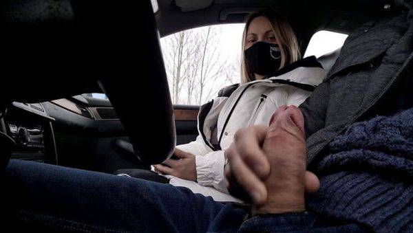 Amateur Blonde Surprised By Huge Cock Car Handjob & Public Flash - veryfreeporn.com on freevids.org