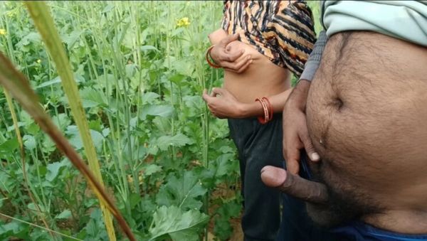 Desi Village Girl Fucked Hard in Mustard Field - Abiraj Big Cock Cumshot on Tits - porntry.com - India on freevids.org
