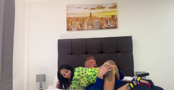 Tattooed brunette Tina Tolley rides a big cock in 69 sex position - alphaporno.com on freevids.org