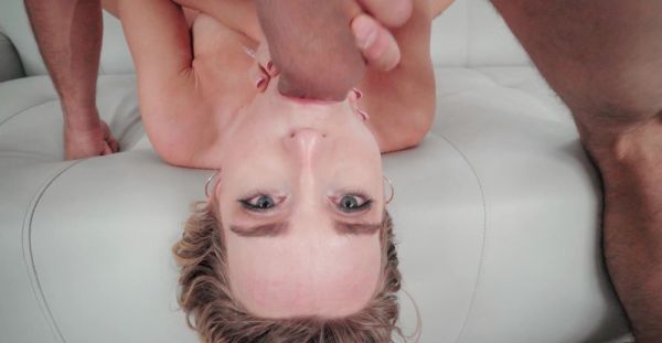 Mick Blue stuffed the balls of Sara Taylor and made her gag. - alphaporno.com on freevids.org