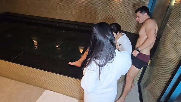 Brazilian Threesome: Boyfriend Fucks My Hot Friend Surprise - Big Tits Latina & Brunette MILF - xxxfiles.com - Brazil - Portugal on freevids.org