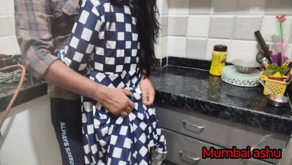 Desi Indian Husband Fucks Wife Hardcore in Kitchen - Mumbai Ashu Anal Doggy Style Creampie - veryfreeporn.com - India on freevids.org