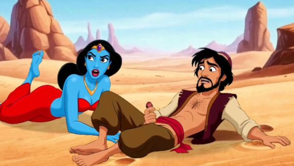 Aladdin Cuckold: Magic Lamp Makes His Wife Cheat in Dirty Cartoon Sex - veryfreeporn.com - Britain on freevids.org