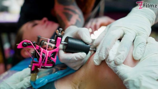 Big Dick Tattooed Foursome - Merry's Anal Adventure with Double Blowjob & Facial - veryfreeporn.com - Britain on freevids.org