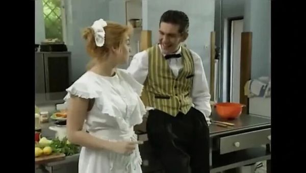 German Teen Vivienne Clash Seduced by Butler - Blonde Petite with Big Natural Tits in Kitchen Fuck - veryfreeporn.com - Germany on freevids.org