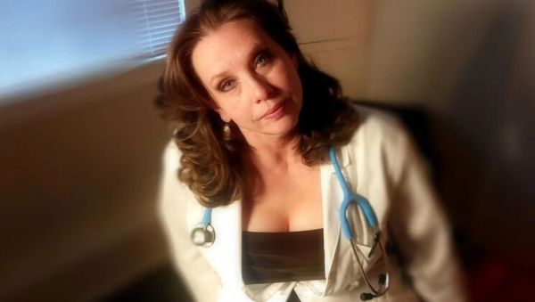 Sexy Mature MILF Doctor Full Scene: Examining a Young Man's Curved Cock - veryfreeporn.com - Britain on freevids.org