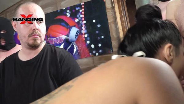 Julia De Lucia Gangbang: Big Tits Brunette Babe Gets Bukkake Creampie - porntry.com on freevids.org