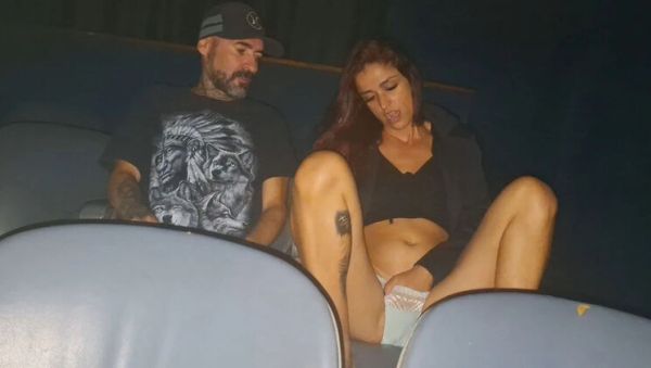 Amateur Redhead Wife Gets Fucked by Strangers in Porn Theater - Public Sex & Cumshot - porntry.com on freevids.org