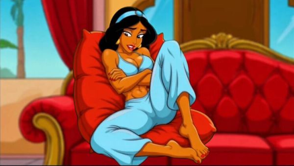 Princess Jasmine pussy rubs magic lamp for hot hentai pleasure - Octopussy cartoon sex parody - veryfreeporn.com - India on freevids.org