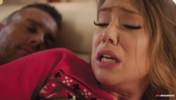 Teen Avery Cristy Gets Holiday Facial from Step Dad's Big Cock - xxxfiles.com on freevids.org