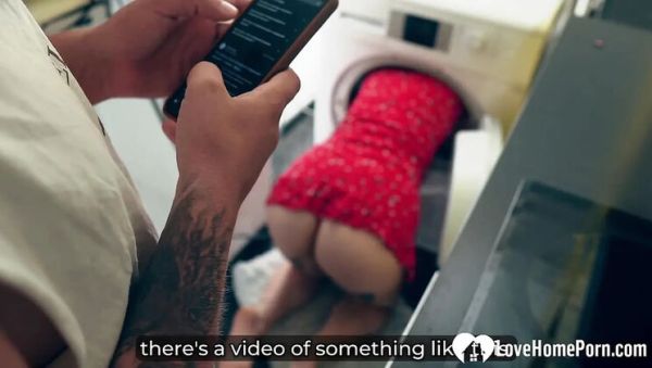 Horny Redhead Trapped in Washer Gets Deep Hardcore Doggy Style - porntry.com - Russia on freevids.org