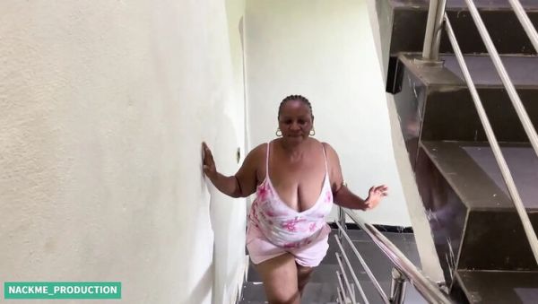 Hot Lesbian Scene: Mature BBW Granny Roxy and Queen Vusi Scissoring Nude - porntry.com on freevids.org