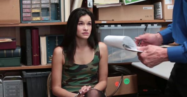 A hot brunette chick is fucking with a stranger on the table - alphaporno.com on freevids.org