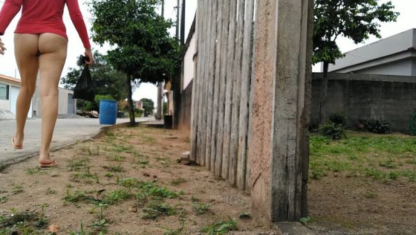 Brazilian Wife Flashes Hairy Pussy Outdoor - No Panties On Street - xxxfiles.com - Brazil - Portugal on freevids.org