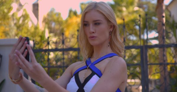 Skinny teen Mazzy Grace rides cock in doggy style on the bed - alphaporno.com on freevids.org