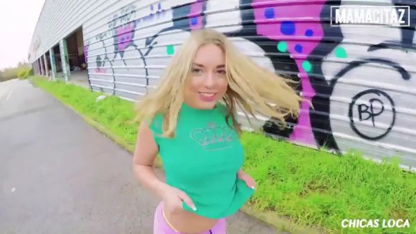 Danielle Soul In Blonde Girl Fucks Big Cock In Public - videomanysex.com on freevids.org
