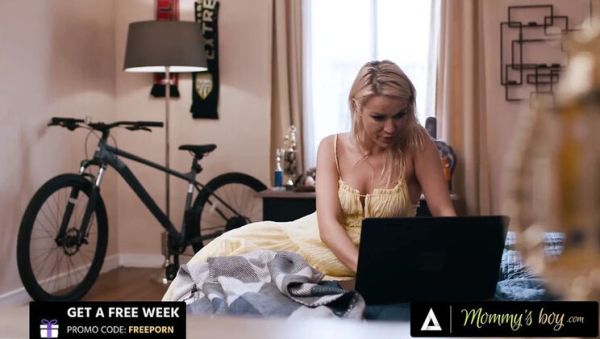 Stepmom Cherry Kiss Catches Stepson Watching Anal Porn And Takes It Deep In Her Ass - xxxfiles.com - Britain on freevids.org