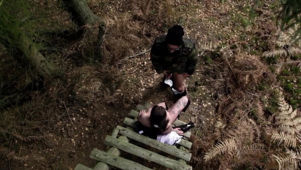 Tattooed Brunette Adrienne Kiss Gets Smashed Outdoor in Her Pussy - veryfreeporn.com - Germany on freevids.org