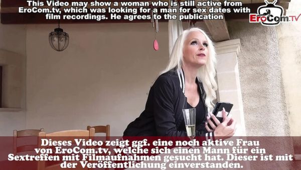 Horny German Blonde MILF Pays a Man for Sex - porntry.com - Germany on freevids.org