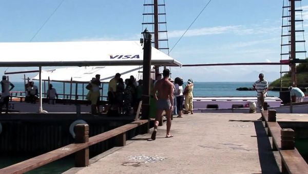 Babalu gets her holes filled with cock while cruising the sea - veryfreeporn.com on freevids.org