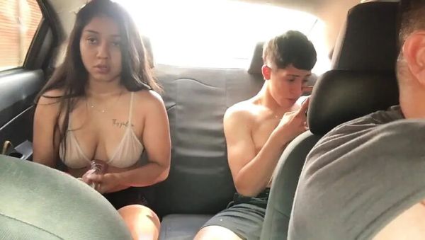 Hot Latina girlfriends fuck in my car - porntry.com - Spain - Colombia on freevids.org
