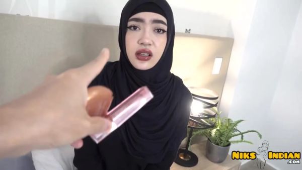Spoiled Muslin Hijabi Stepsis Double Cream Pied By Stepbro With Aradia Hell - desi-porntube.com - India on freevids.org