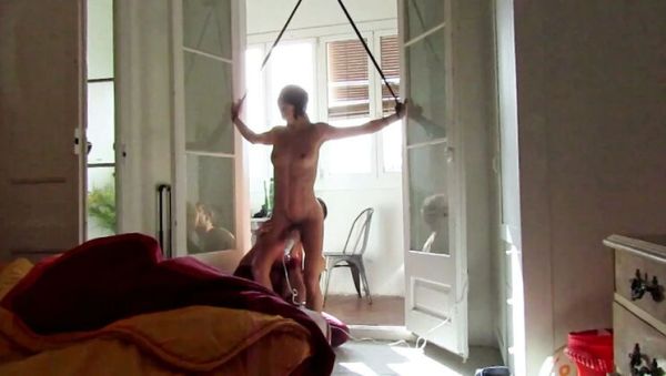 Blindfolded and Tied Up: Amateur Couple Fucks Hard at Her House - xxxfiles.com - Spain on freevids.org