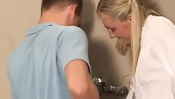 Barely legal teen slut gets pussy eaten in bathroom and fucked hard - porntry.com - Britain on freevids.org