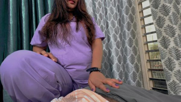 Indian Nurse Gives Hot Blowjob to Patient Until Cum in Mouth - porntry.com - India on freevids.org