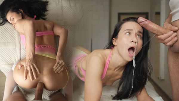 Seduced my roommate and he pounded my tight ass till he cummed on my face - veryfreeporn.com - Russia on freevids.org