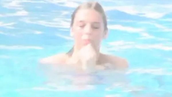 Hot Busty MILF Krystal De Boor Flashing in Swimming Pool - xxxfiles.com - Germany on freevids.org