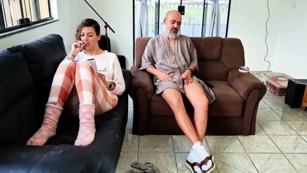 Stepdad Caught Jerking Off, So I Helped Him and Swallowed Every Drop - porntry.com on freevids.org