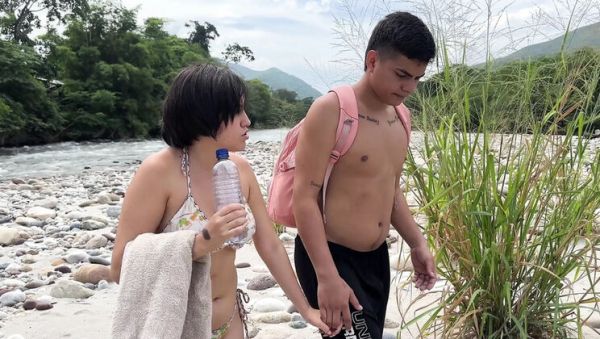 Stranded on Island! Manuela Alvarez Outdoor Sex with Boyfriend - Big Tits Latina Gets Juicy Milk in Pussy - porntry.com - Spain - India - Colombia on freevids.org