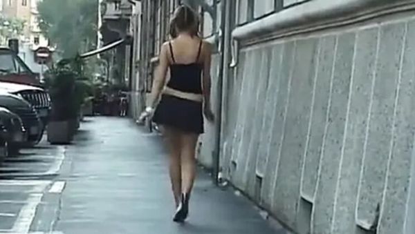 Rosella Conti Teen Flashes Pussy on Street Then Gets Tits Fucked & Creampied at Home - veryfreeporn.com - Italy on freevids.org